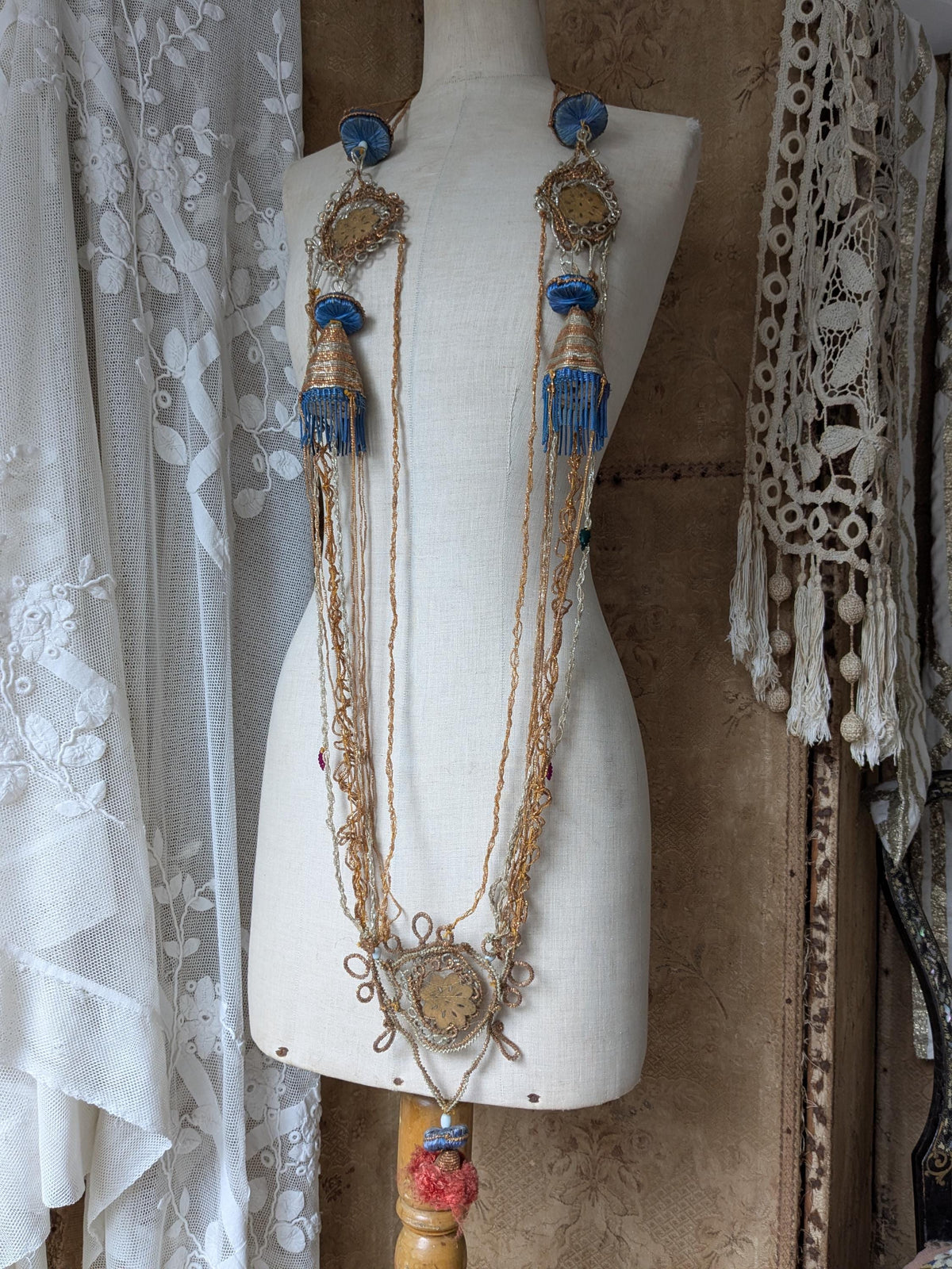 Vintage Indian garland necklace