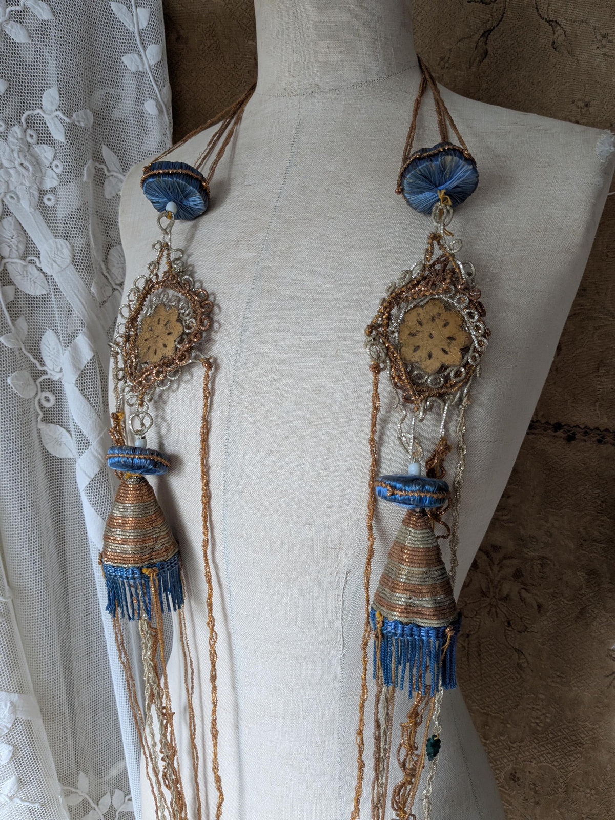 Vintage Indian garland necklace