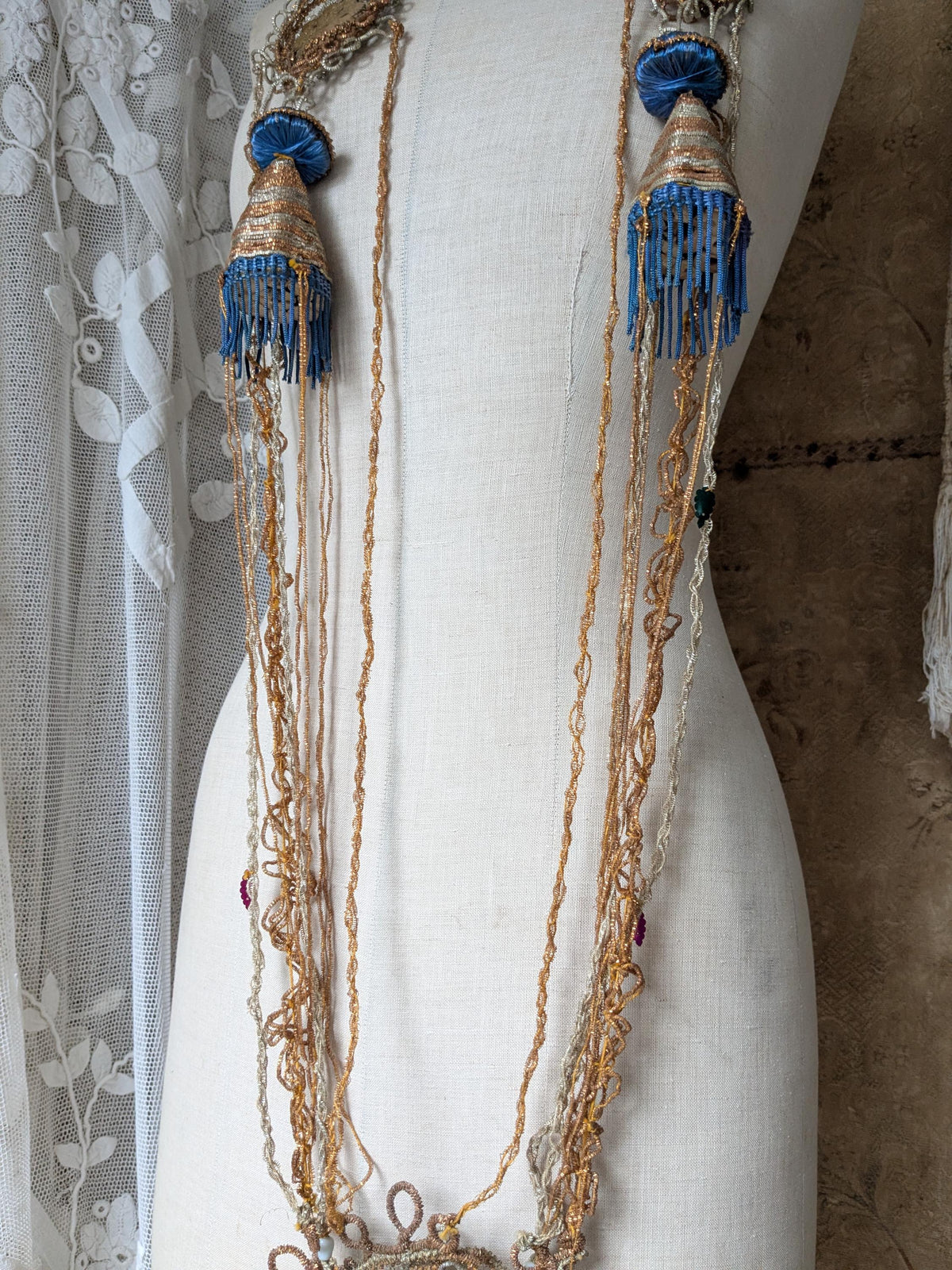 Vintage Indian garland necklace