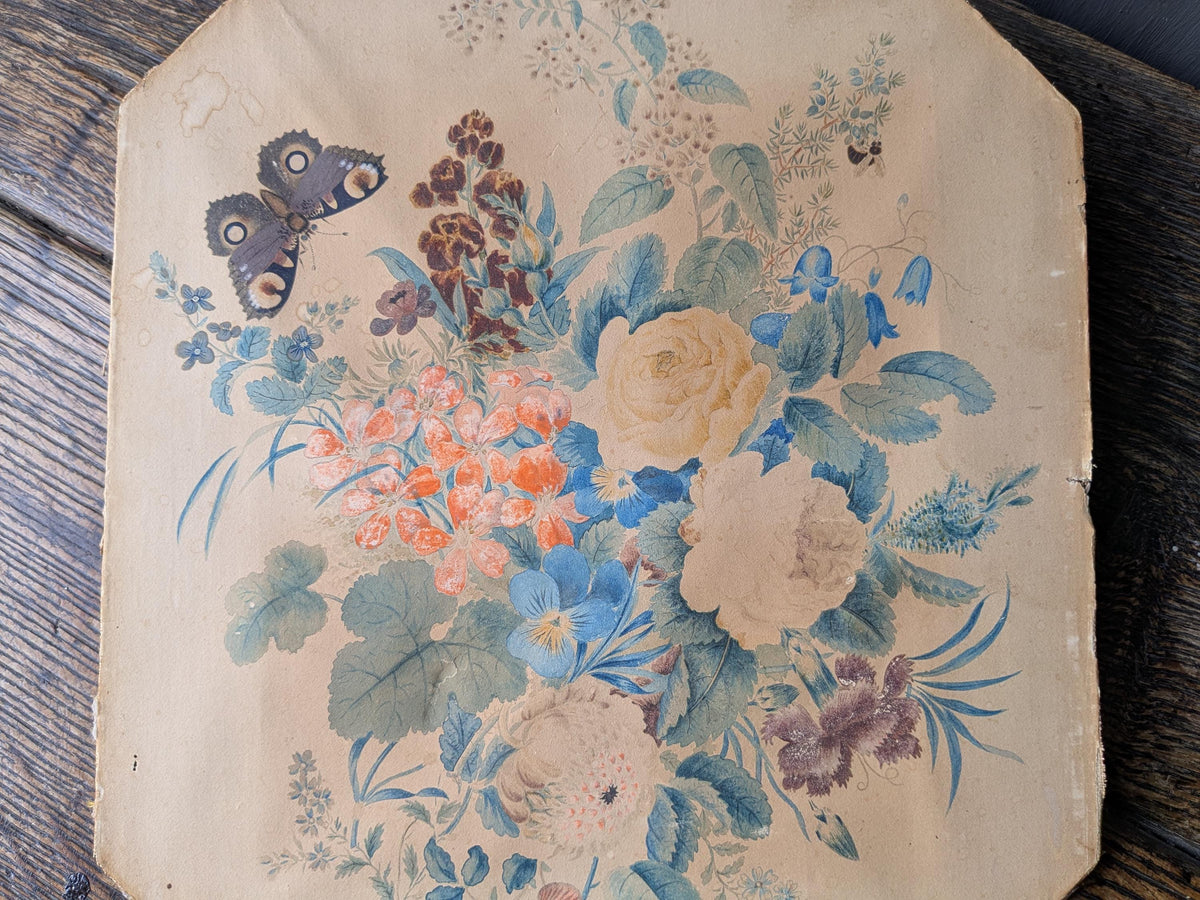 Antique botanical watercolour painting