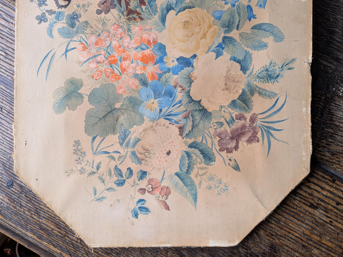 Antique botanical watercolour painting