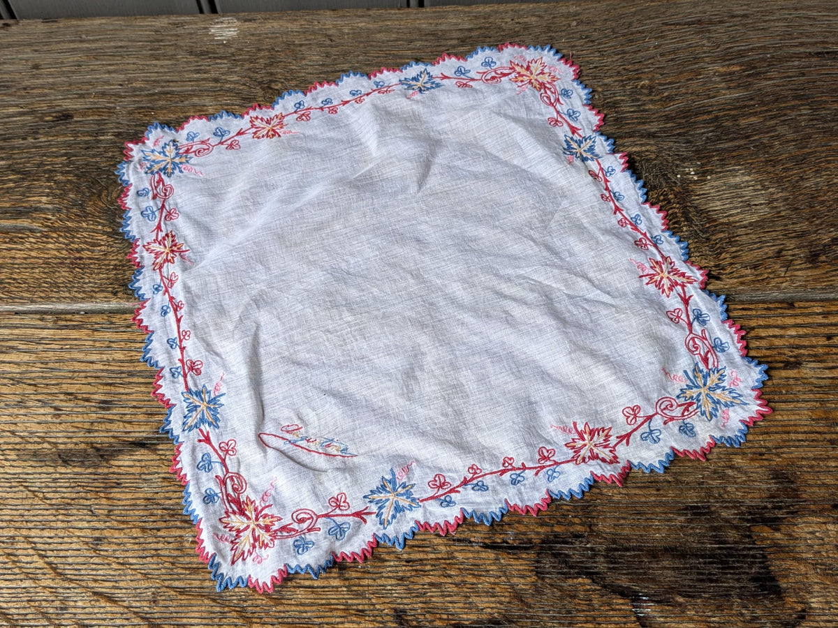 Antique French handkerchief, Augustine