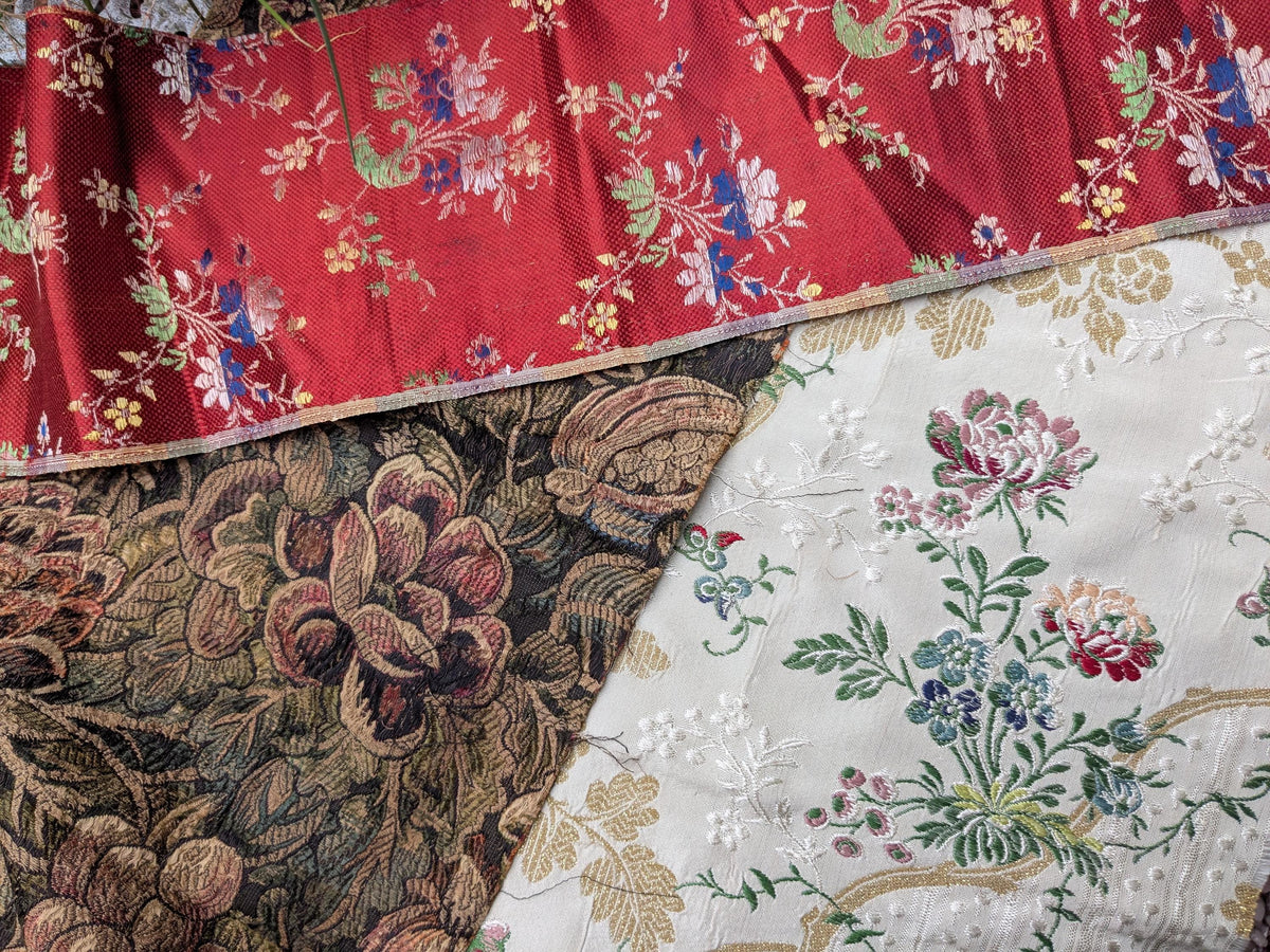 3 pieces antique & vintage fabric